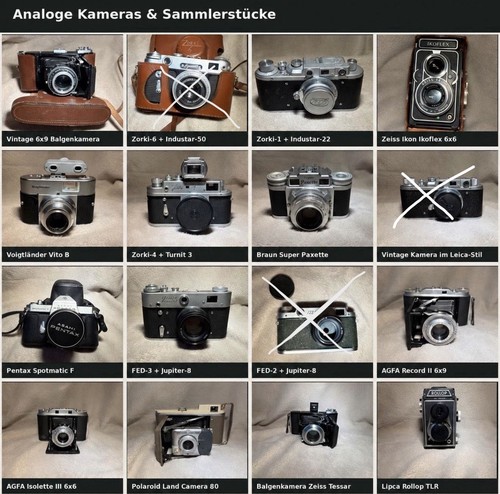 Analoge vintage kameras - 16,